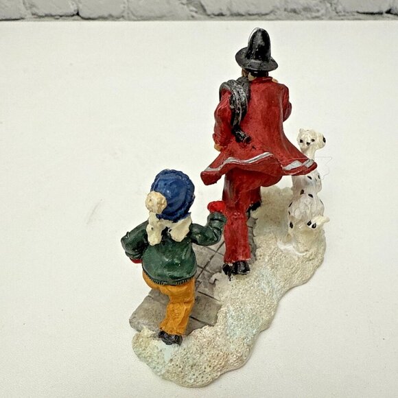 Christmas Village Figurine Fireman, Boy, And Dog By Rite Aid - Picture 4 of 8